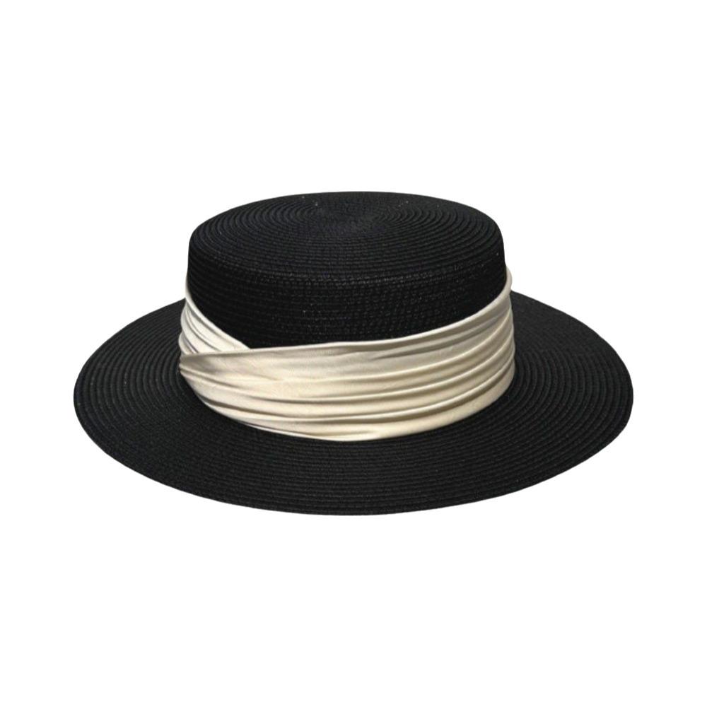 Wide Brim Summer Sun Hats Adjustable Boater Hat French Beach Hats for Women