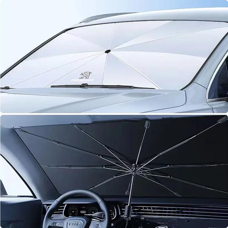 Для автомобиля Peugeot Солнцезащитный козырек на лобовое стекло Защита от УФ-излучения Зонт для Peugeot 407 508 2008 5008 307 308 3008 206 207 208 107 106 205
