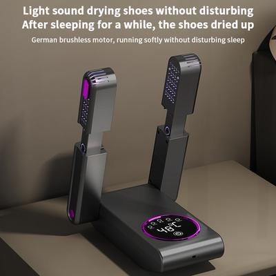 Портативная сушилка для обуви, Модернизированные 2 или 4 сушильных полки, Складная сушилка для ботинок и дезодоратор с вентилятором