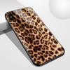 Чехол для iPhone 14, стеклянный жесткий чехол с твердой задней частью, чехол из кожи зебры, тигра, леопарда, чехол для Iphone 6 7 14Plus X Xs Max Xr 11 12 13 14 Pro Max Se