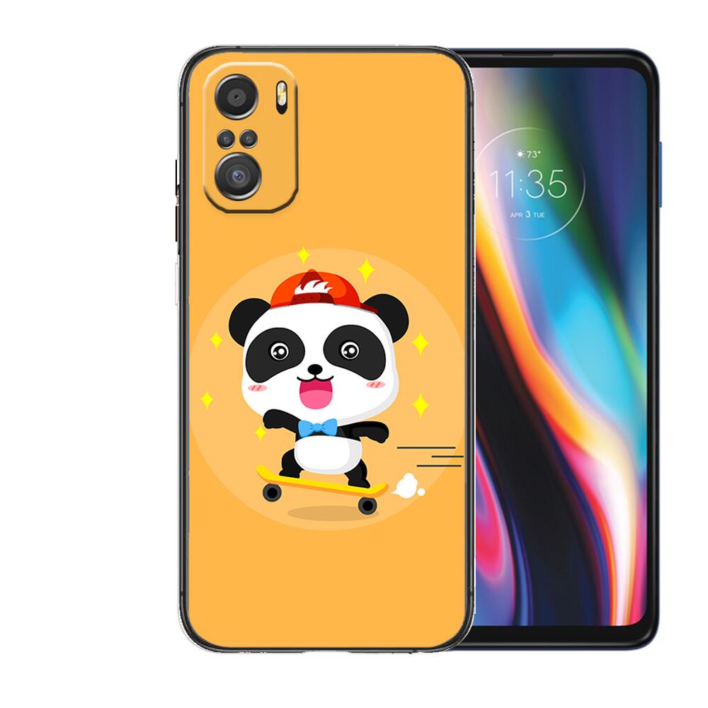 Super Cute Panda Phone Case For Xiaomi Mi 11 Lite Pro Ultra 10s 9 8 MIX 4 FOLD 10T 5g Black Cover Silicone Back Prett