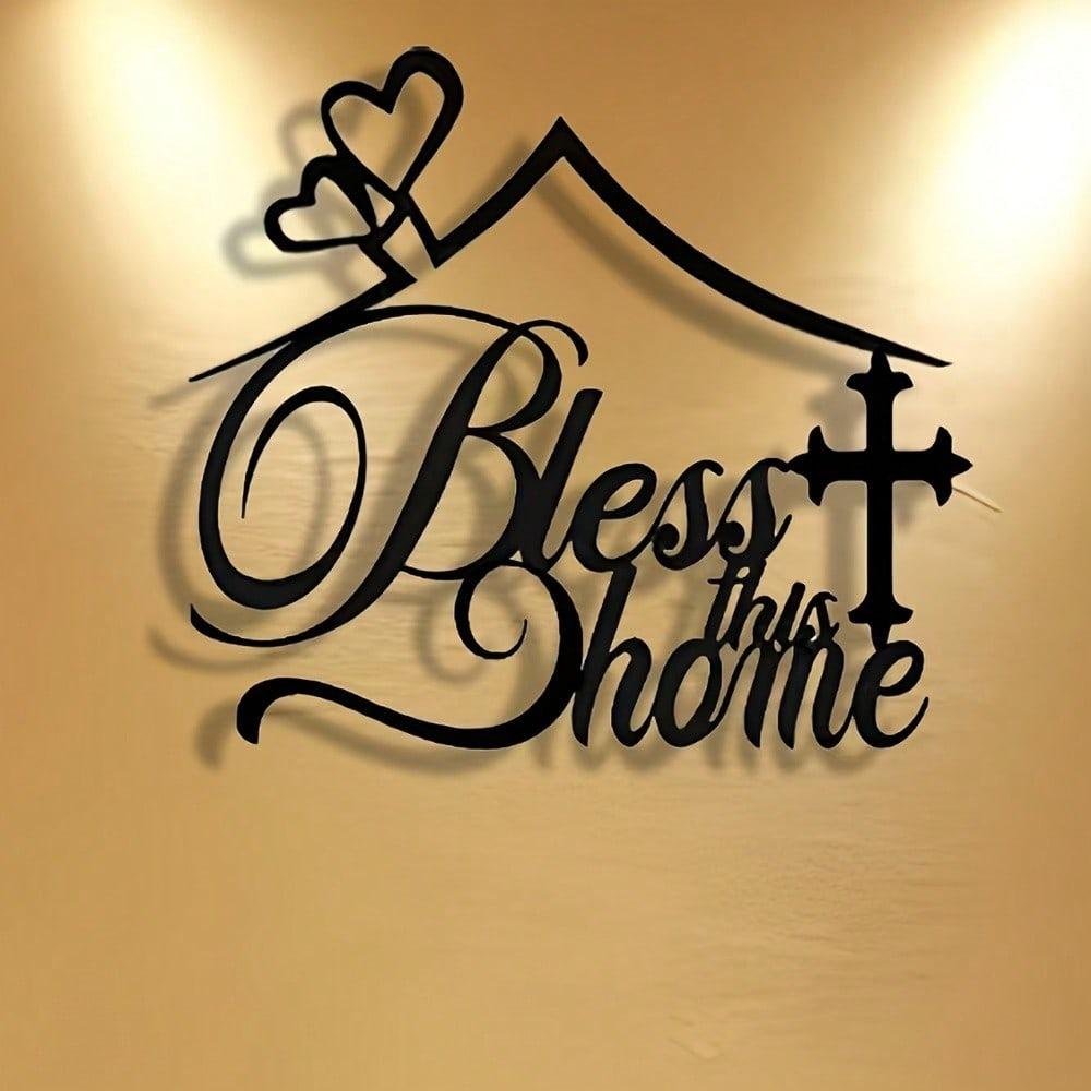 Elegant Metal Welcome Sign Home Wall Decor Modern Housewarming Gift