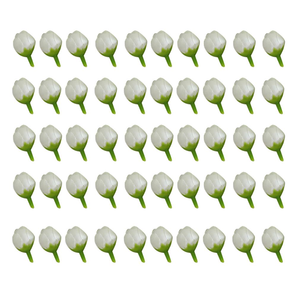 50 шт. 2 см поддельные бутоны роз искусственный цветок свадебный букет невесты DIY Декор для вечеринки Рождественский орнамент