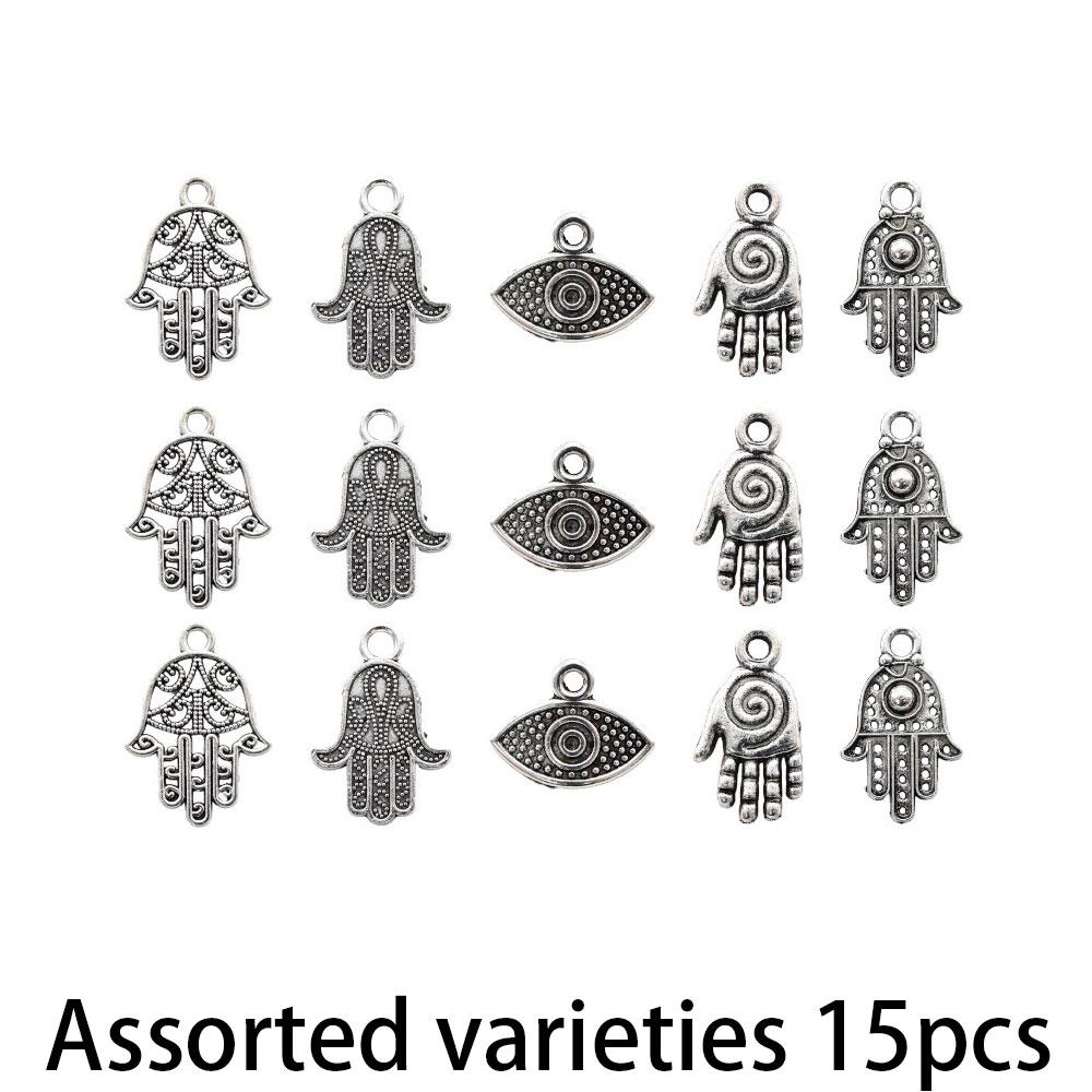 5/10/15 шт. Подвеска из сплава Хамса Фатима Глаз в форме руки Подвеска Кошмарный глаз Дурной глаз Изготовление ювелирных изделий своими руками Браслет Ожерелье Серьги Подвеска