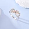 Original 925 Silver Ring Sparking Infinite Love Starry Night Rings for Women Girls Jewelry Birthday Anniversary Engagement Gifts