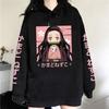 New Japan Anime Demon Slayer Unisex Hoodies Kamado Nezuko Kimetsu No Yaiba Streetwear Plus Size Sweatshirt Women Unisex Casual Tops