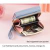 IELGY Ladies Wallet Warm Color Series Short Multi-Function Zipper Snap Buckle Small Card Holder Wallet