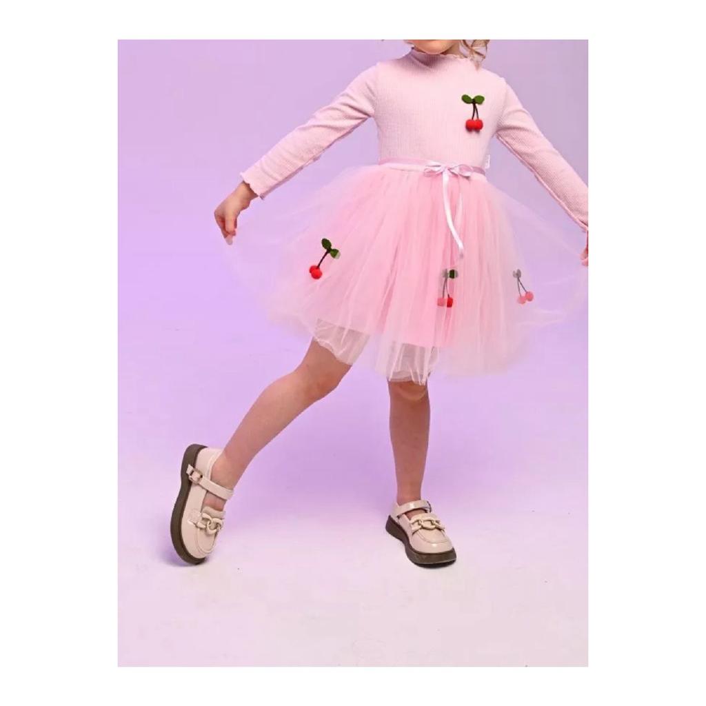 Платье-пачка вишневого цвета