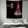 Resident Evil 4 Dark Deadly Tapestry Wallmounted Background Cloth Background Cloth Home Decor Homestay Soft Decoration Tapestry