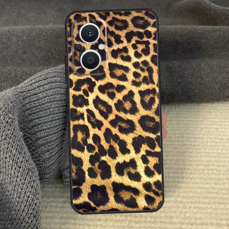 Leopard Print Cover For OPPO Reno 11F 12F 13F 14F 8T 7 8 10 11 12 13 14 Pro OPPO Find X9 X8 X6 X5 Pro Case