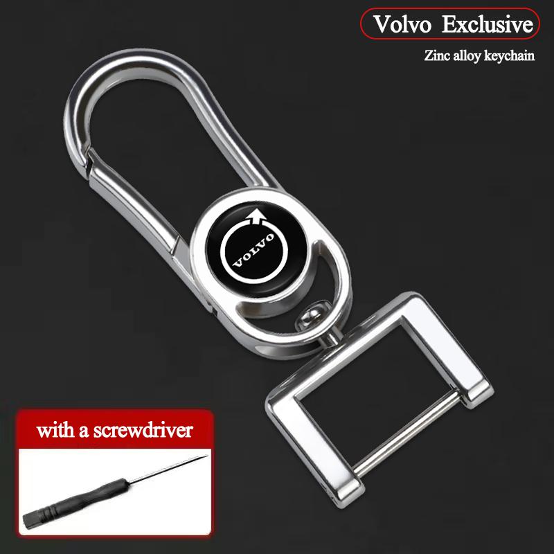 AAKB1 Luxury Metal Car Logo Keychain Key Rings Auto Accessories For Volvo V60 V40 XC90 S60 C30 XC60 V50 V70 S90 Olestar AWD XC40 EX90