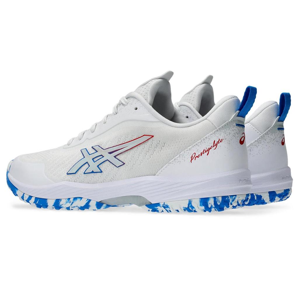 Теннисные туфли PRESTIGELYTE 5 OC 1043A022 унисекс 101 см 3E [ASICS] (Белый/Электрический синий) +25,5