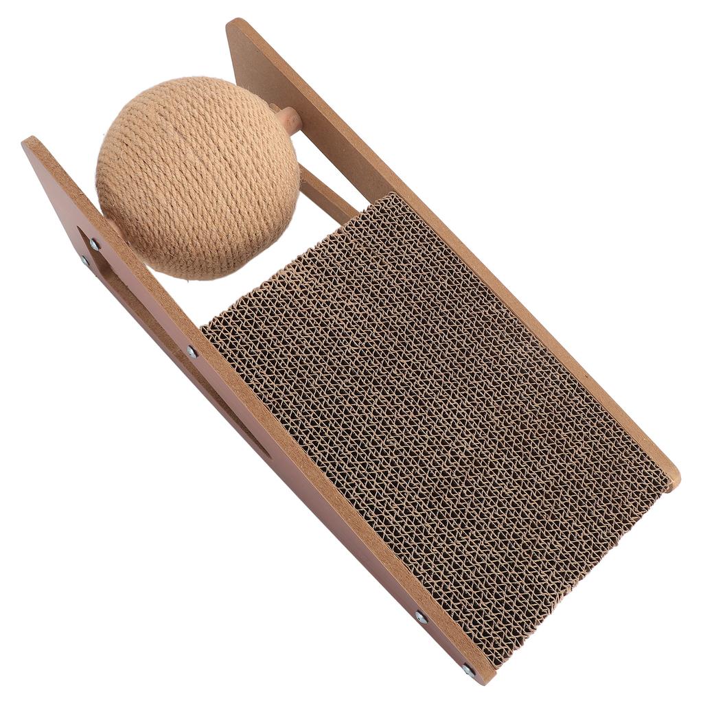 Cat Scratcher Stable Structure Protecting Furniture Large Cat Scratching Pad with Ball Toy for