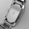 baume & mercier Часы Diamant с бриллиантовой рамкой, серебристо-белым перламутровым циферблатом, из нержавеющей стали, кварцевые, с аналоговым дисплеем, женские, б/у