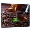 GLASS PROTECTIVE PLATE FOR STOVE 60x52 COFFEE