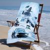 proof beach towel with a Fast and Furious pattern - soft,absorbent,quick-drying,machine washable - perfect for swimming,camping,bathing