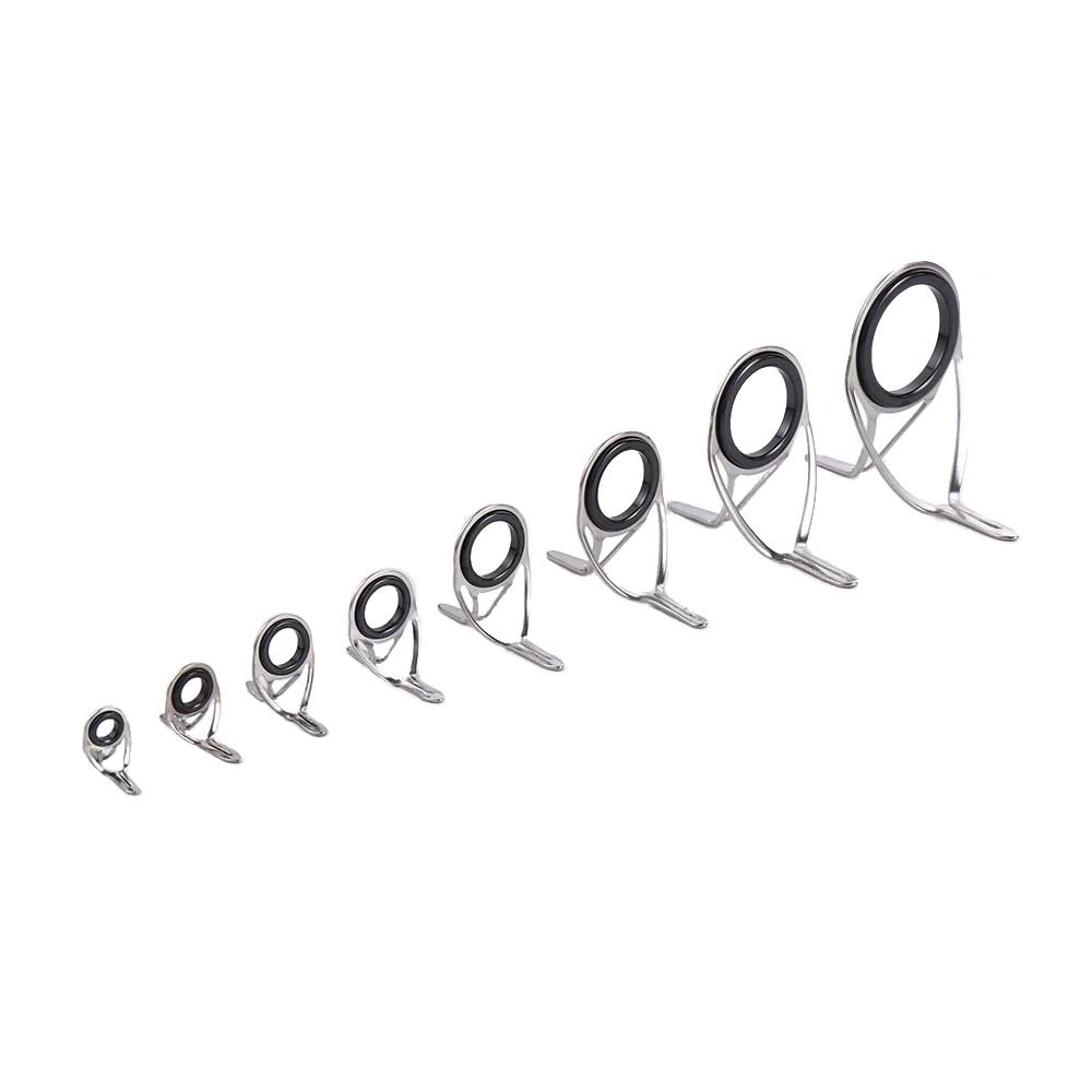 Line Repair Kit Fishing Accessories Fishing Rod Guides Tips Eye Rings Stainless Steel Circle Ring