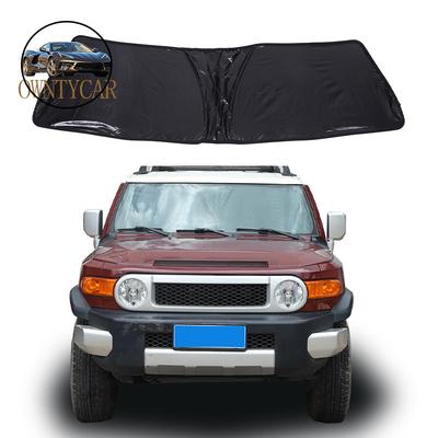 Для Toyota FJ Cruiser 2007- Алюминиевая фольга Автомобильный солнцезащитный козырек на лобовое стекло Полное стекло Защитная накидка Аксессуары для автомобиля