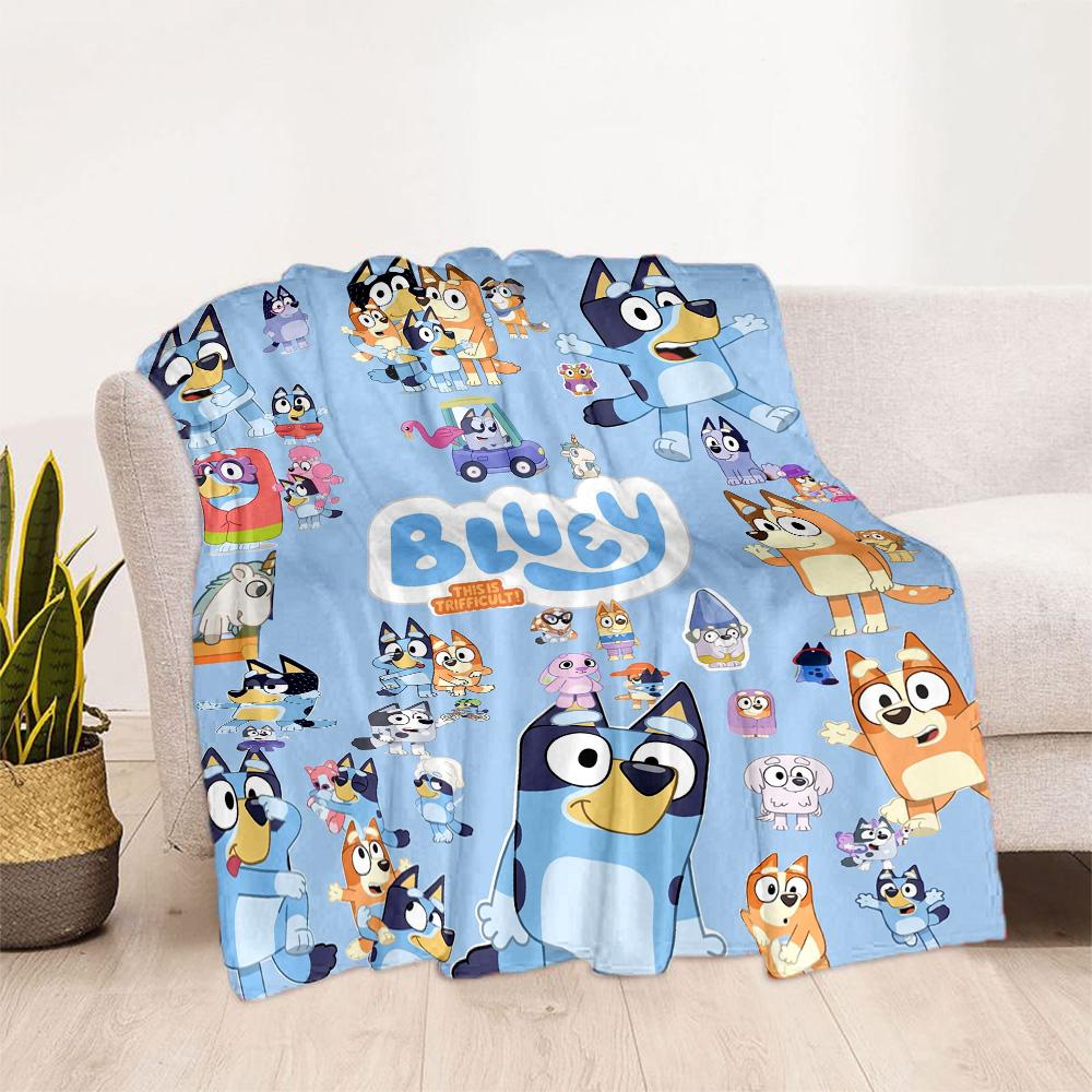 Bluey Bingo Adventure Blanket Soft Warm Cozy Perfect for Couch Sofa Office for All Occasions Warmthful Decor Perfect Gift for Relatives and Friends