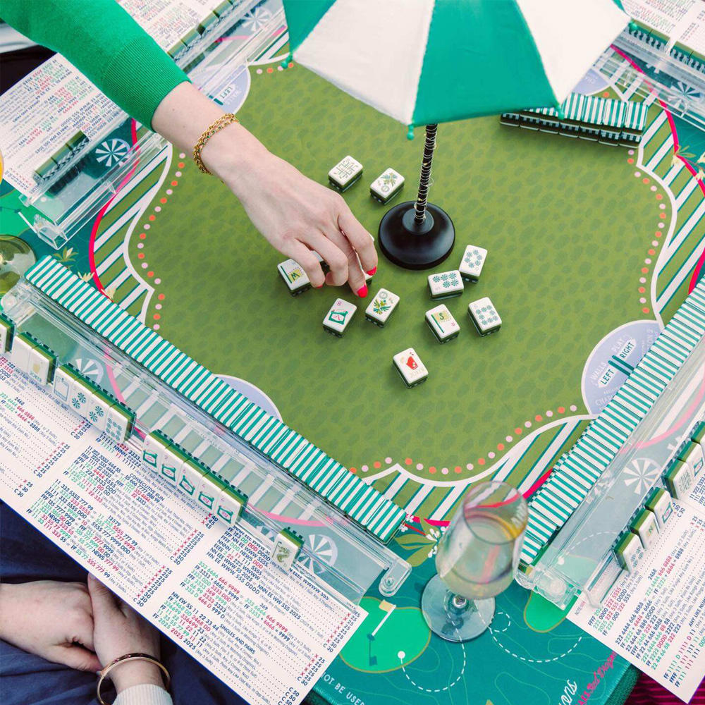 Premium Mahjong Mat Anti-Slip Waterproof Noise Reduction Gaming Pad for American Mahjong