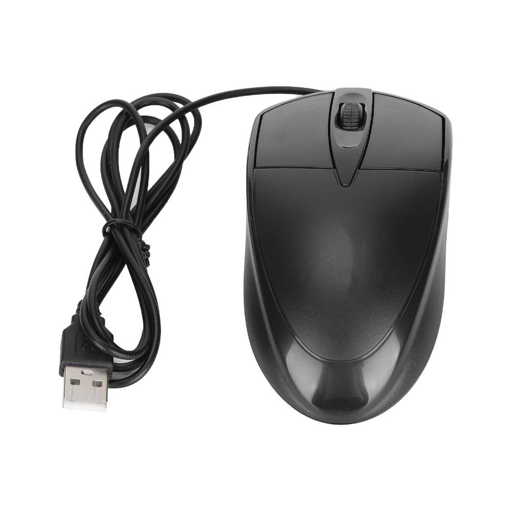 Responsive USB Wired Mouse Silent Computer Mouse Lightweight Corded Mouse Home Office Work