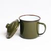 Old-fashioned Customizable Enamel Tea Mugs with Lids