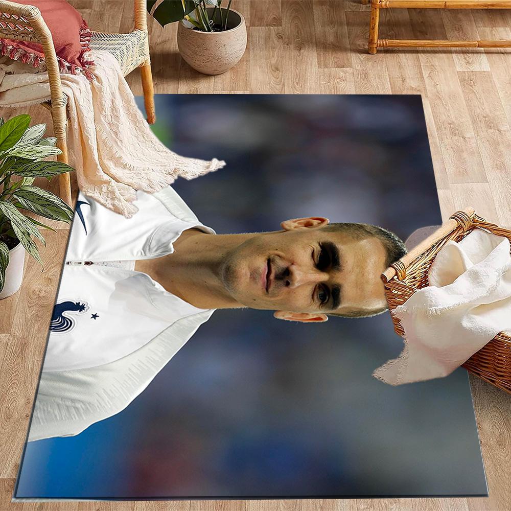 France Football Star Floor Rug Office Rug Perfect for Study room Foyer Hallway Balcony Anti-slip Rug Anime Office Decor