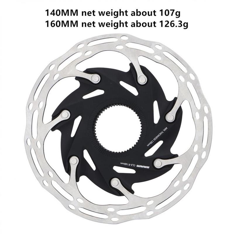Road Bike CLX-R Center Lock Disc Rotor Mountain Bicycle 6 Hole 140 160MM Hydraulic Brake Pad
