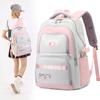 BAIJIAWEI 2025 New Fashionable Contrasting Color Schoolbags Junior High School Students Large Capacity Backpack Simple Letters Teenager Light Book Bag