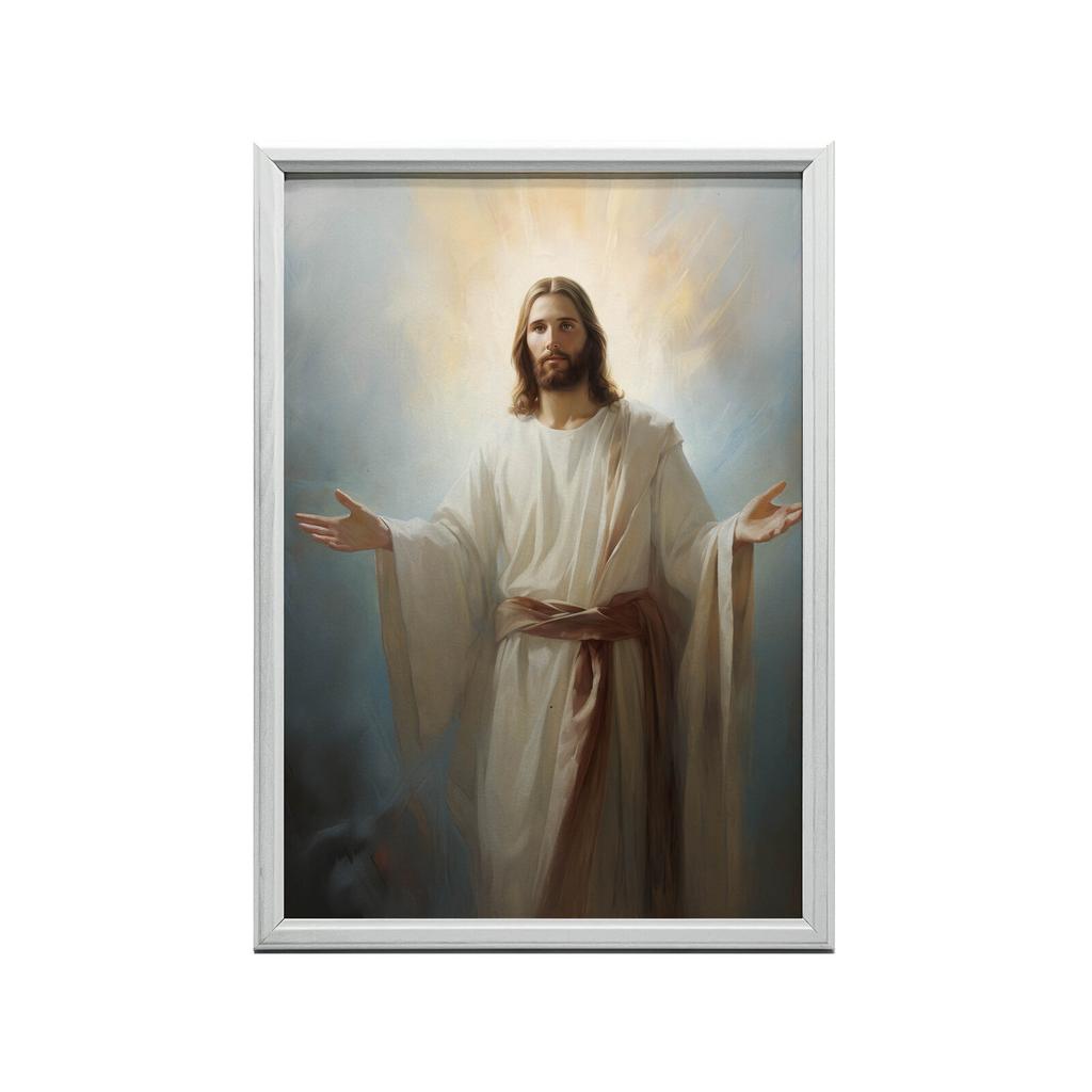 Light of Hope - Jesus Light of Hope - Jesus, 70X100 Cm, Unframed, Premium Canvas On Stretcher
