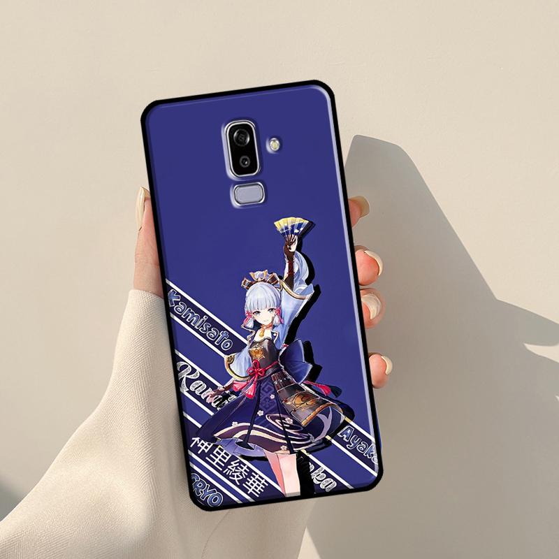 Камисато Аяка Genshin ударный чехол для Samsung Galaxy J4 J6 Plus 2018 A6 A7 A8 A9 J8 J1 2016 A3 A5 J3 J7 J5 2017 чехол