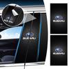 Car Emblem Center Pillar Sticker Auto Door Decorative Stickers For Outback Crosstrek XV Forester BRZ Legacy Impreza WRX 2006 STI Ascent