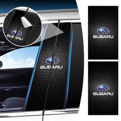 Наклейка на центральную стойку эмблемы автомобиля Декоративные наклейки на двери автомобиля Для Outback Crosstrek XV Forester BRZ Legacy Impreza WRX 2006 STI Ascent