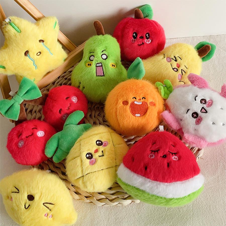 Fruit Plush Keychain With Pp Cotton Filling Perfect For Kids And Collectors
