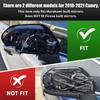 Car Side Rearview Mirror Cap Cover Trim For Toyota Camry 2018      Replacement (Only FIT With Singal Light Type) (Black, Right Passenger Side)