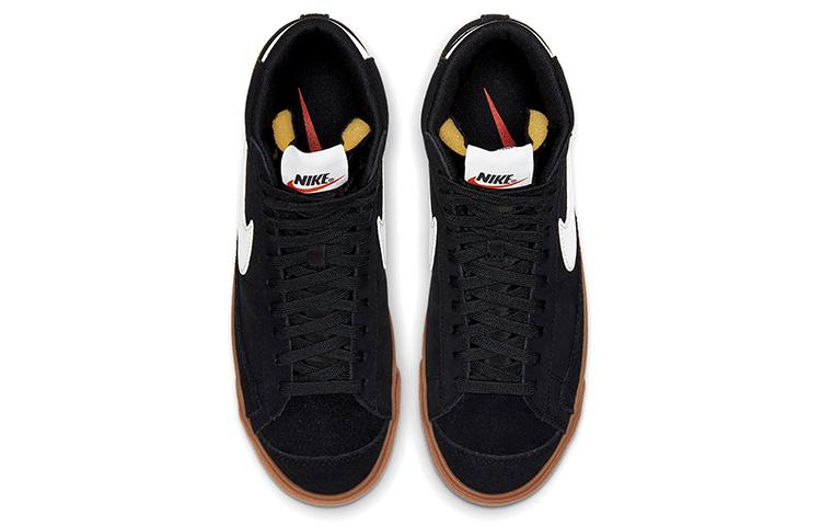Nike Кроссовки Blazer Mid 77 Черно-белые с коричневой подошвой Женские DB5461-001