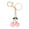 Rhinestone Cherry Bag Pendant Charms Car Keyring Cute Cherry Keychain  Gift