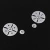 For Mercedes-Benz GLK 2009-12 Silver Aluminum Front Steering Wheel Sticker Trim