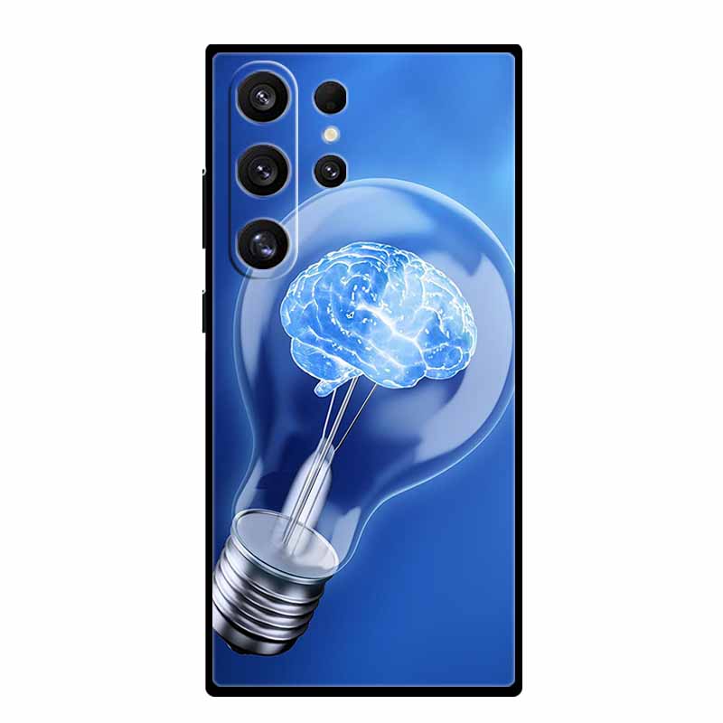 Чехол для телефона Samsung S25 Ultra S 25 Ultra Черный силиконовый мягкий задний чехол для Samsung Galaxy S23 S22 S24 Ultra Чехол Funda