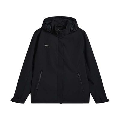 Li Ning Минималистичный логотип Свободная ветровка с капюшоном Женская верхняя одежда AFDVJ56-1