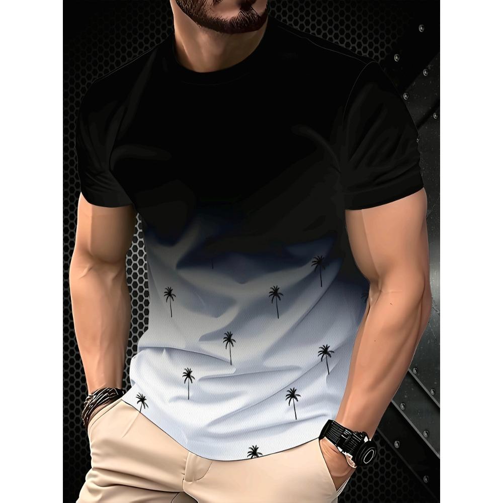 Мужская футболка с коротким рукавом, модная мужская футболка с коротким рукавом, повседневная футболка в полоску, одежда оверсайз