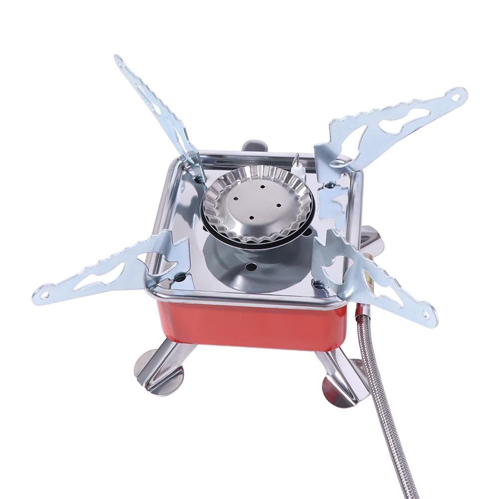 2800W Square Cassette Stove High Power Fondue Gas Cooker Tea Stove Folding Gas Burner  Household
