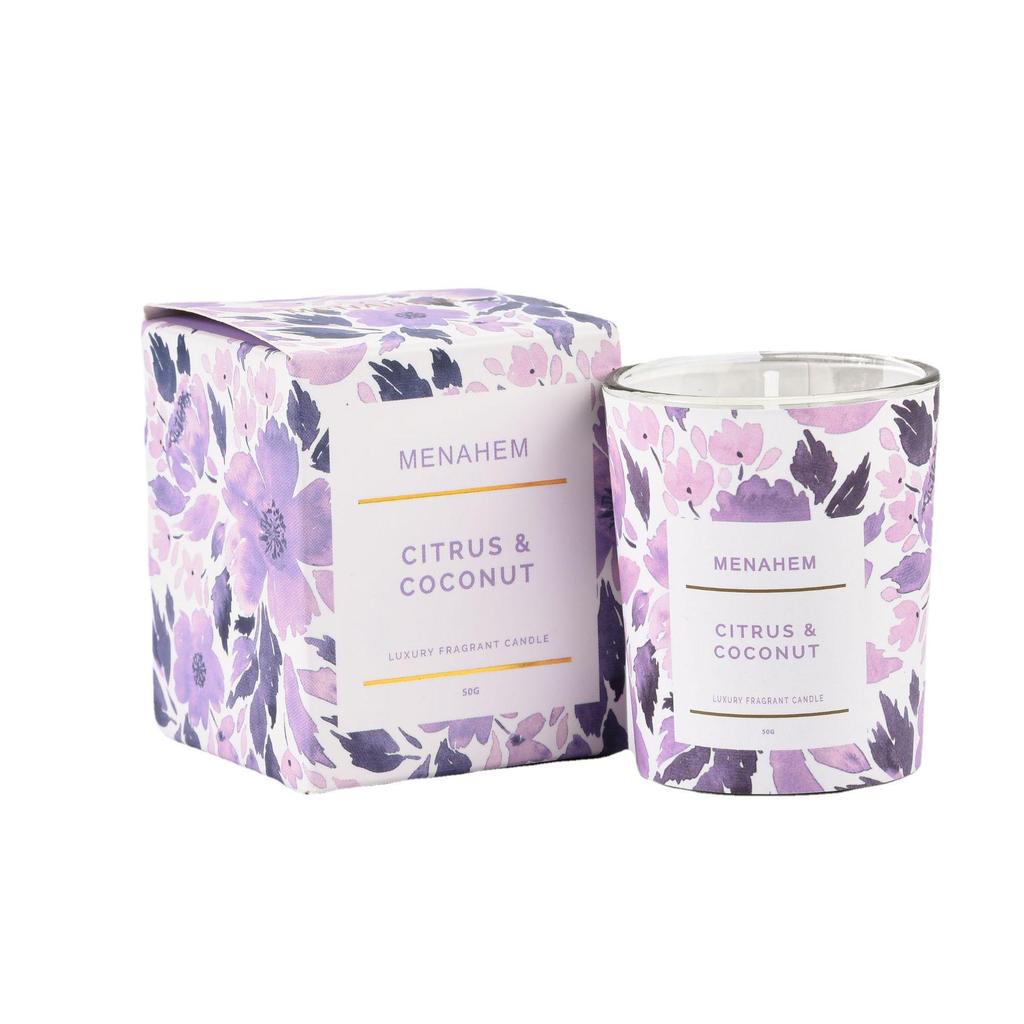 New Smokeless Soy Wax Aromatherapy Floral Scented Candles with Exquisite Packaging - Perfect Party Favors