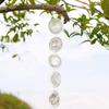 Stainless Steel Round Wind Spinner Decoration Indoor Outdoor Window Garden Yard Porch Metal 3D Wind Chime Hanging