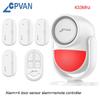 CPVAN infrared Motion Detector Home Burglar Security Protection Alarm Wireless 433MHz PIR Motion Sensor with Door sensor alarm