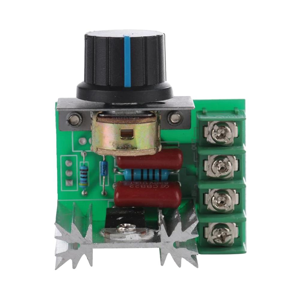 AC 220V 2000W SCR Voltage Regulator with Control Knob Electronic Voltage Regulator Module High Power Speed Controller Regulation