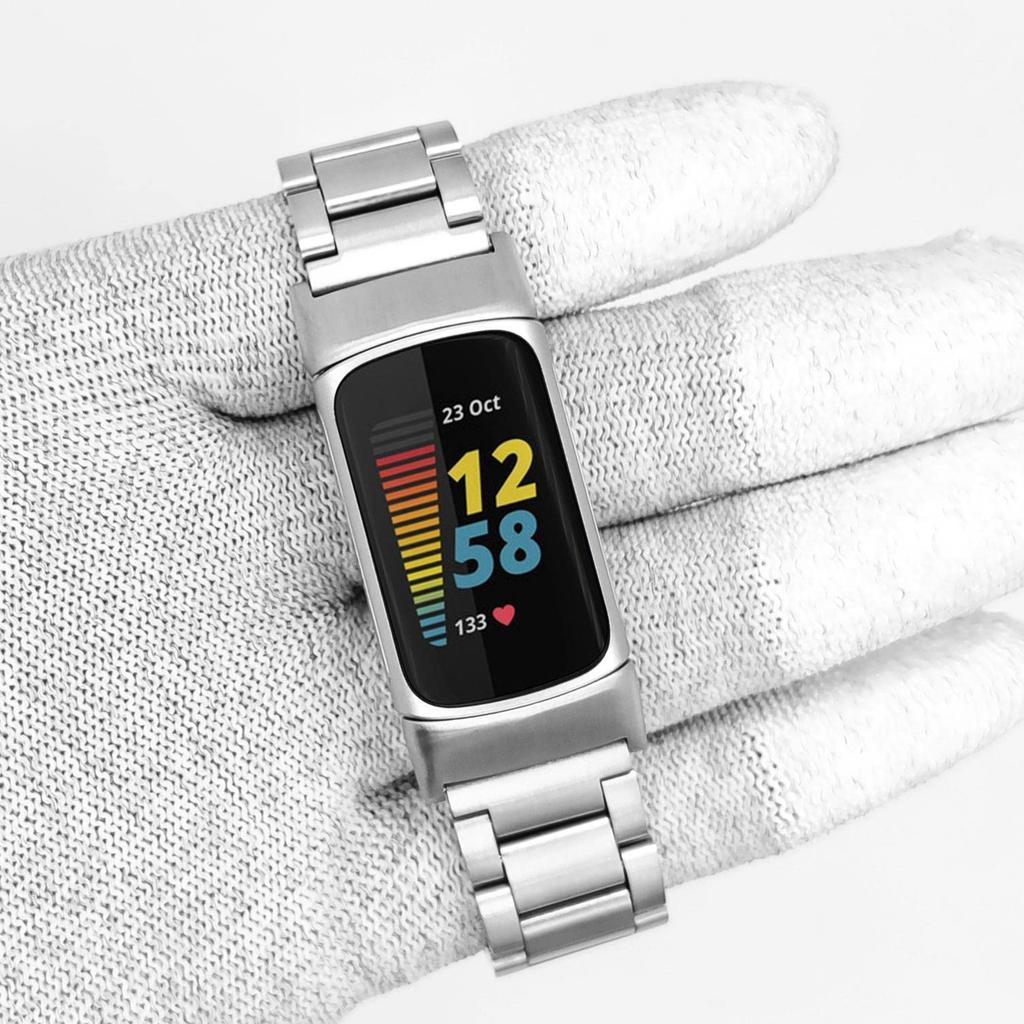Ремешок из нержавеющей стали для Fitbit Charge 6 5 Аксессуары для браслета Металлический регулируемый браслет correa Браслеты для Fitbit Charge 5 6
