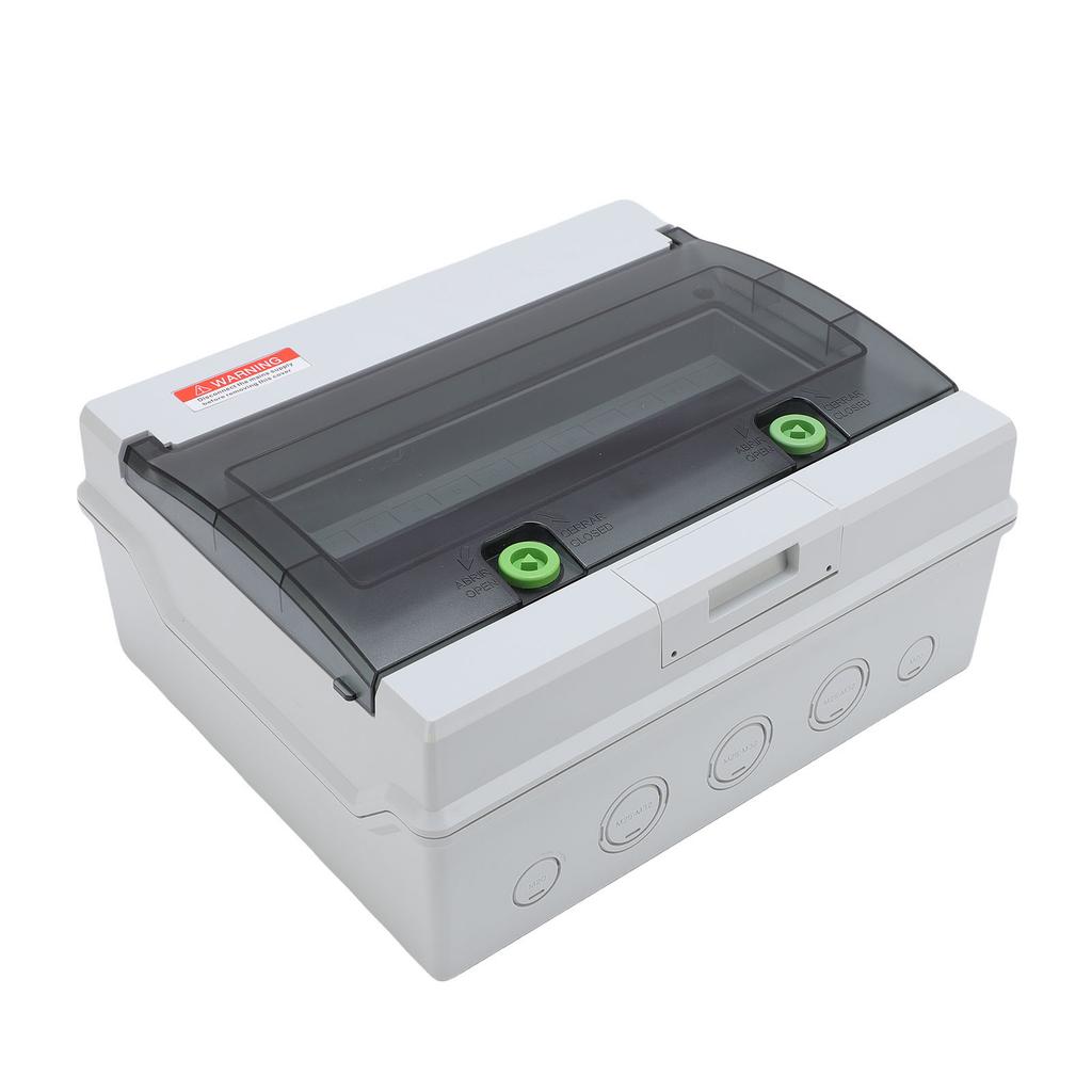 Circuit Breaker Box 12 Way IP66 Rain Proof DIN Rail Shell Circuit Breaker Electrical Box with Lock for Outdoor