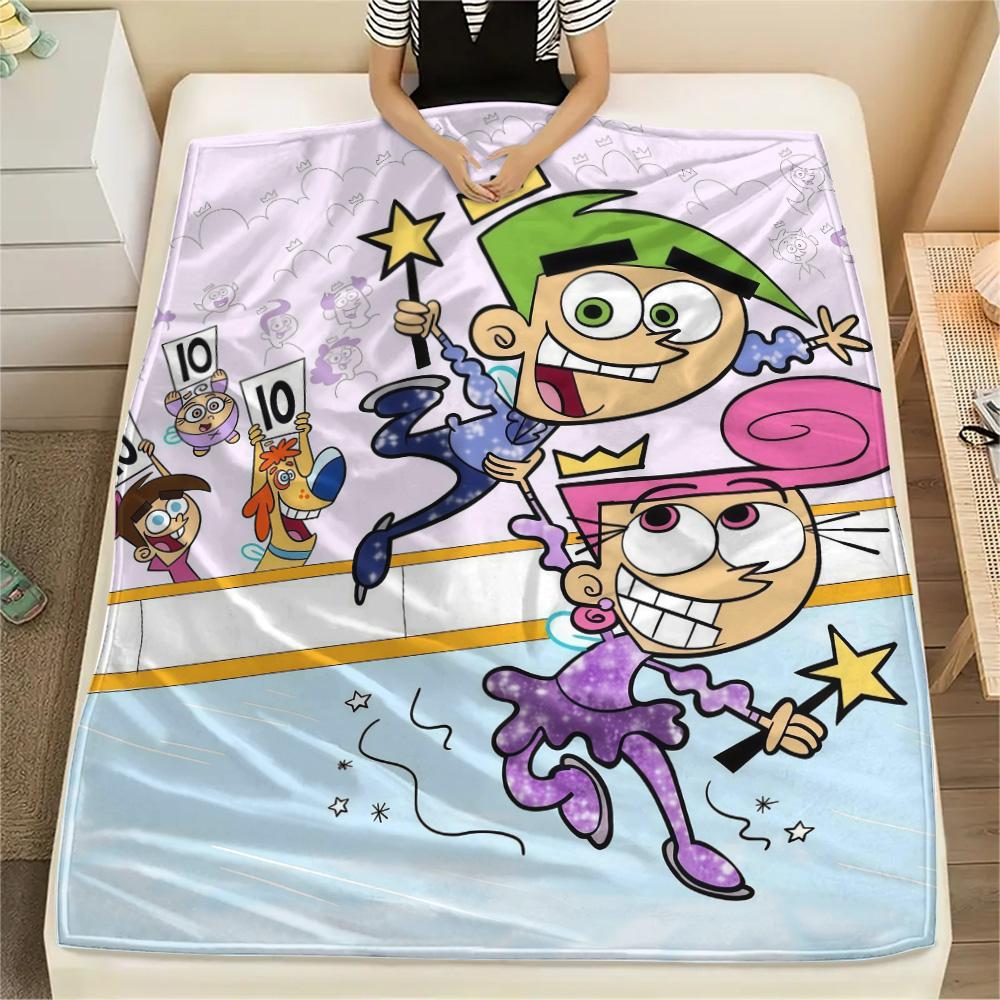 The Fairly OddParents2 Flannel Blanket, High quality Comfortable for All Seasons, Home Decor, Warmth and Comfort