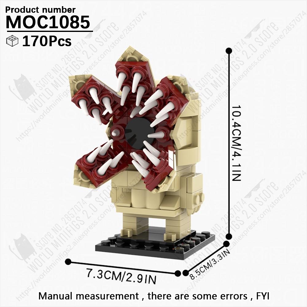 MOOXI Horror TV Figures Demon Brickheaded Building Blocks Models Sets MOC Bricks DIY Assembly Toys Kids Gifts Collection Display